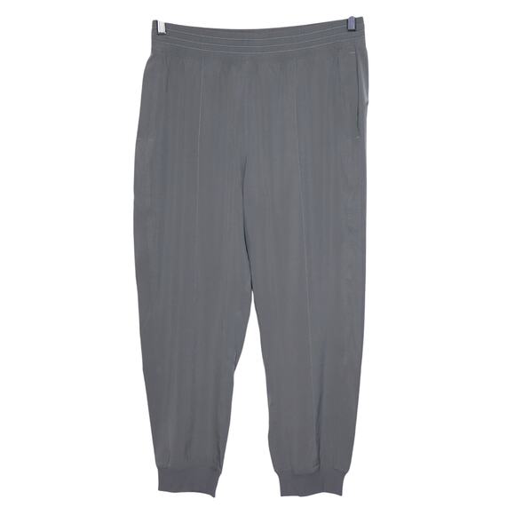 LULULEMON Wanderer Cropped Jogger Grey Sage Training Four Way Stretch Women's 10 - Picture 1 of 14